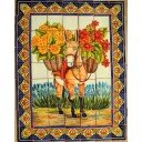 Mexican Talavera Mural Burro